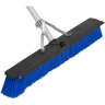Carlisle, Sweep Complete, 24in, Floor Sweep with Squeegee, Plastic Bristles, Blue