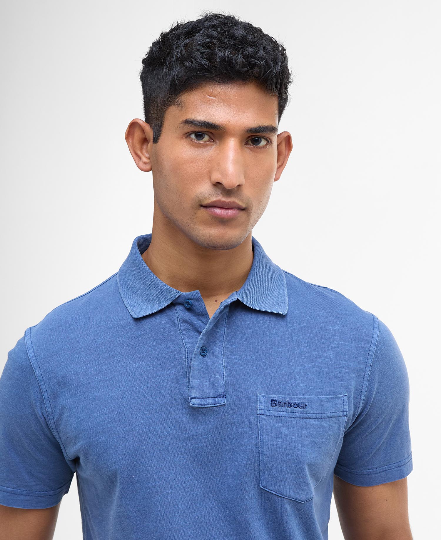 Pigment Dye Slub Polo Shirt image number 3