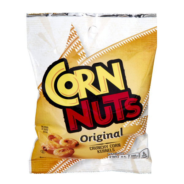 CORN NUTS Original Crunchy Corn Kernels Snack, 4 oz. Pack of 12 . C1C1 - Front Center In Package (Hi Res)