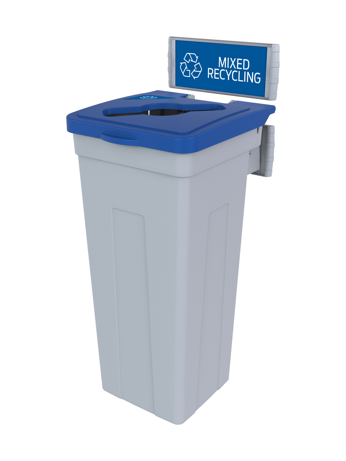 RISE – Single – Kit – Mixed Recycling – Mixed – Grey-Blue