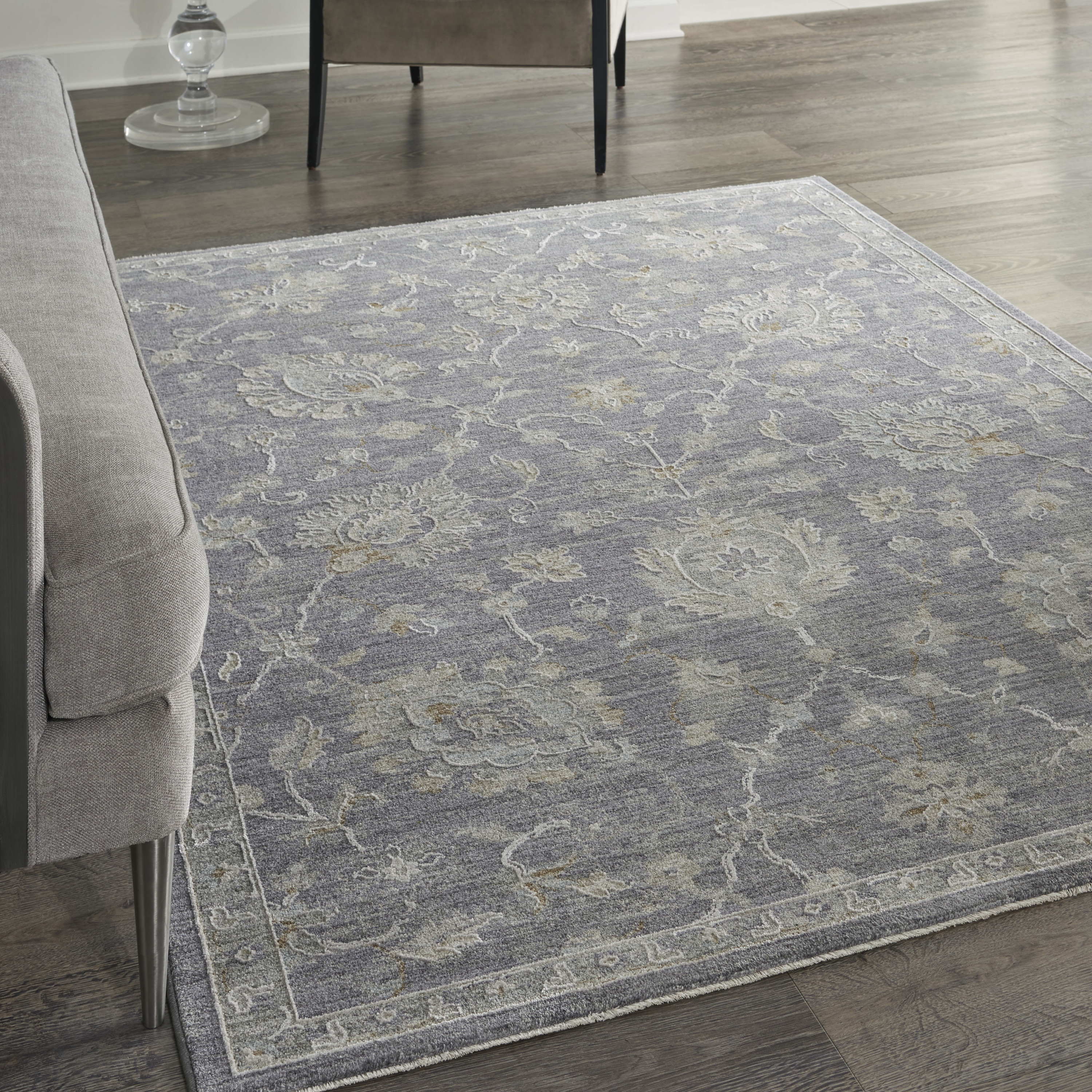 Nourison Infinite 5'3" x 7'8" Charcoal Vintage Indoor Rug