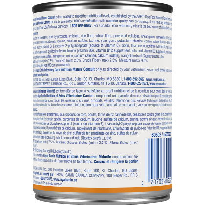 Royal Canin Veterinary Diet Canine Mature Consult Canned Dog Food