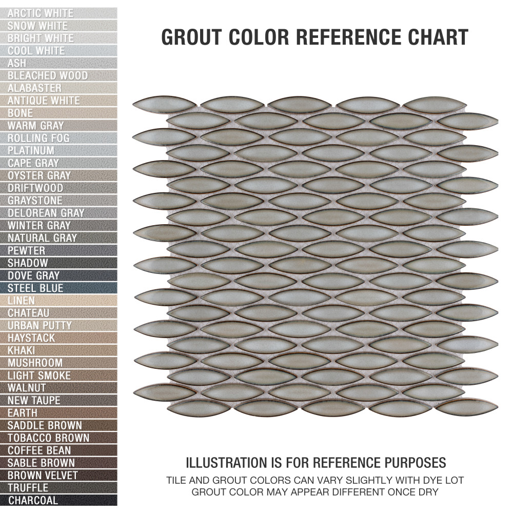 Sample – Pescado Linen Grey Porcelain Mosaic Tile