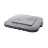 Rubbermaid Commercial, BRUTE, Square, Resin, 28 gal, Gray, Receptacle Lid