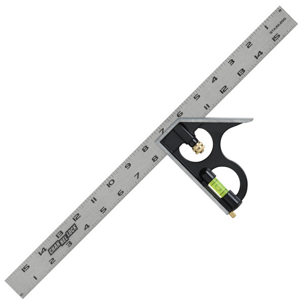 8100-016CS 16-inch High-Visibility Stainless Steel Combination Square