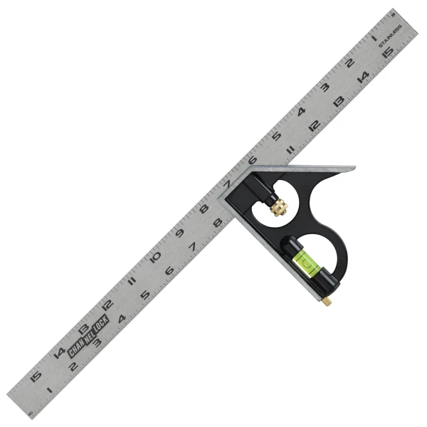 8100-016CS 16-inch High-Visibility Stainless Steel Combination Square