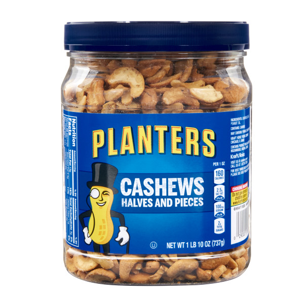 PLANTERS(r) Cashews Halves Pieces 6/26oz . C1CB - Front Center Inner Pack (Hi Res)