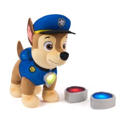 PAW Patrol Room Patrol Chase Interactive Plush Toy with Over 75 Sounds, Light-Up Badges, and 3 Play Modes, Kids Toys for Boys & Girls Ages 3 and Up