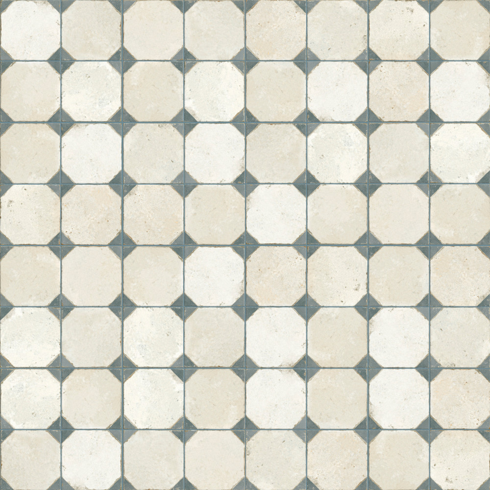 Kings Yard Blue 17.63x17.63 Square Ceramic Floor and Wall Digital Pattern