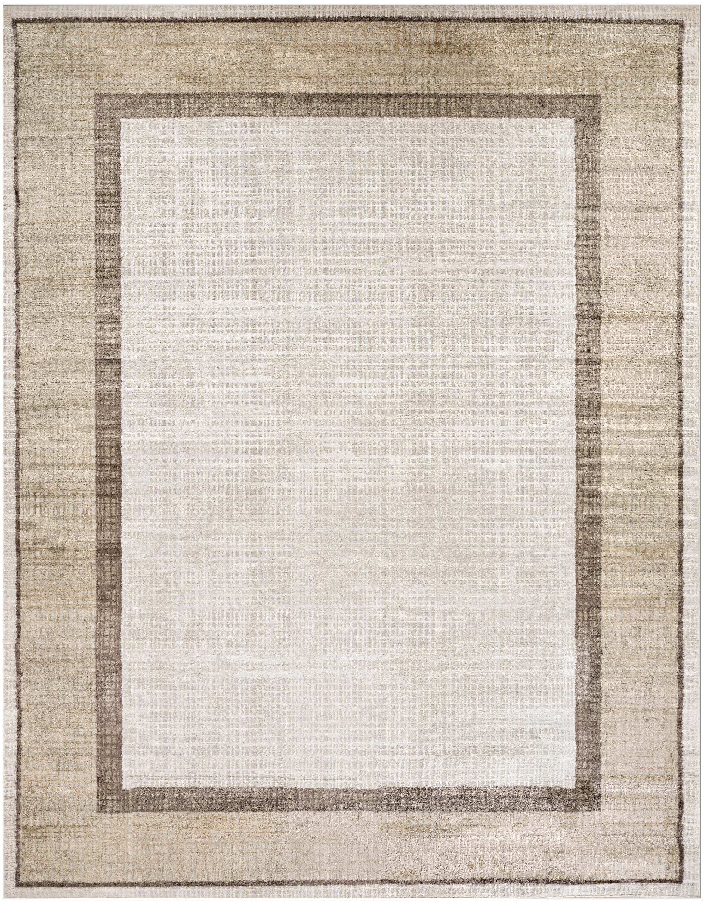 Nourison Dekor 7'10" x 9'10" Ivory Brown Modern Indoor Rug
