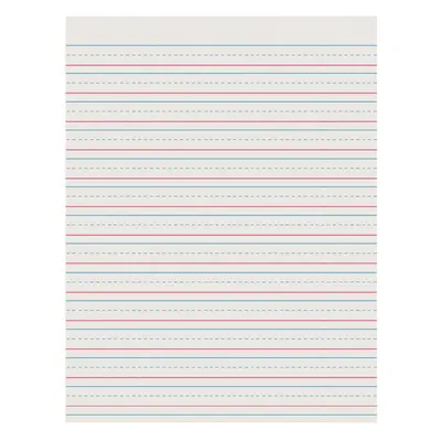 Pacon  Newsprint Handwriting Paper, Skip-A-Line, Grades 2-3, 1/2 in x 1/4 in x 1/4 in ruled 8-1/2