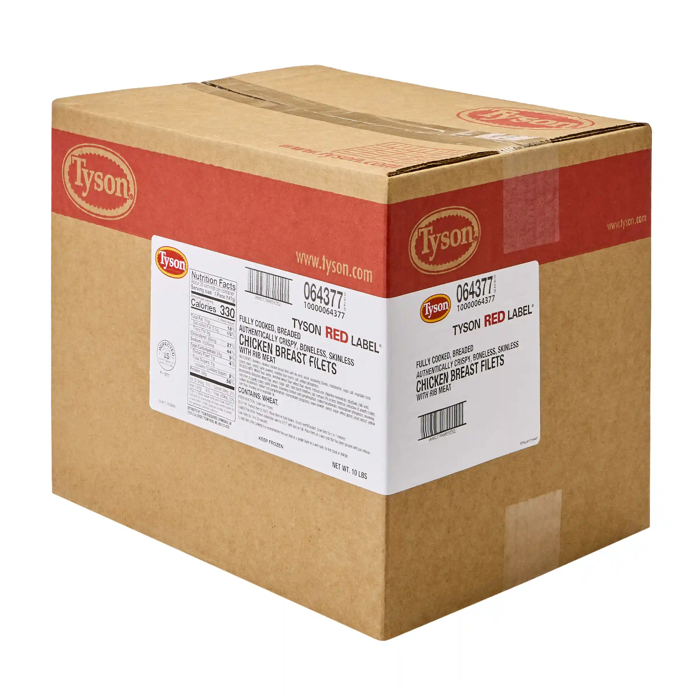 Tyson Red Label® Fully Cooked Breaded Authentically Crispy Original Chicken Breast Filets, 5.2 oz._image_5