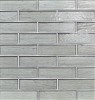 Elements Quicksilver 1-1/4×5 Brick Mosaic Pearl