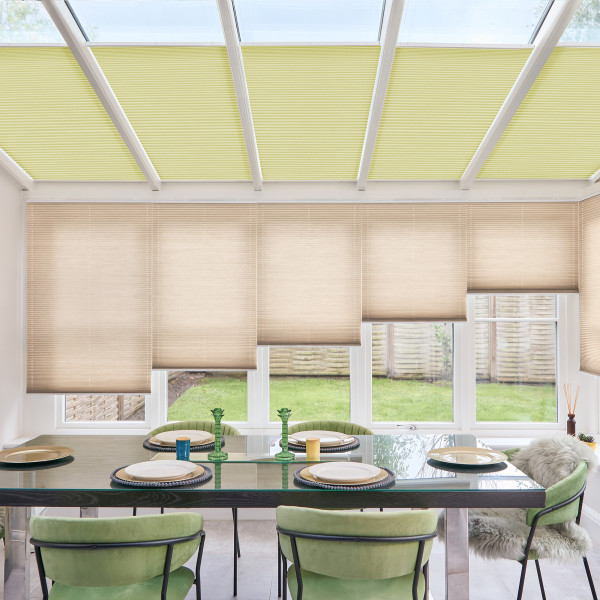 Thermashade Blackout Cream Pleated blind