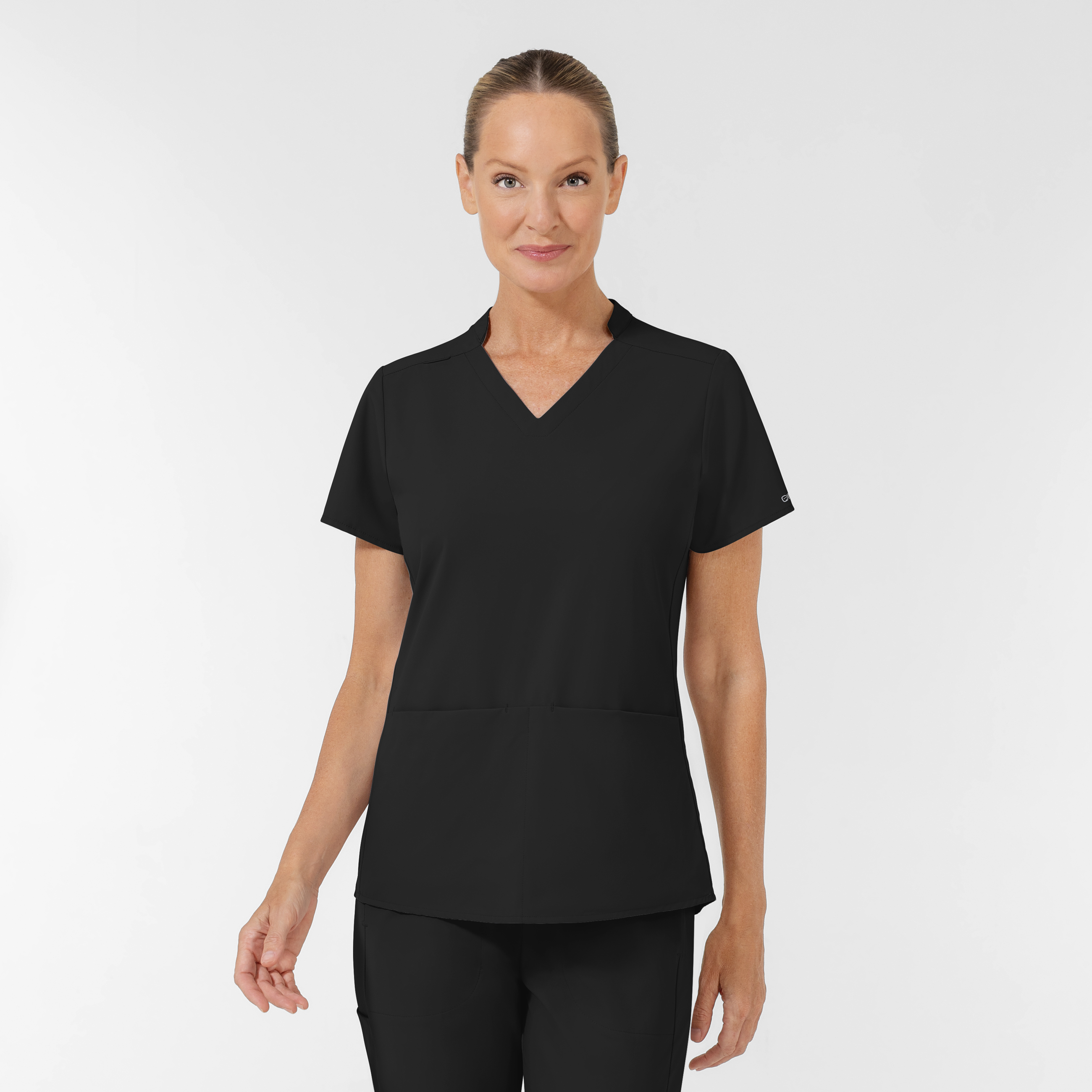 AURA Women‘s Allure V-Neck 2 Pocket Scrub Top-Wonder Wink