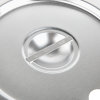 Stainless steel slotted cover for double boiler inset