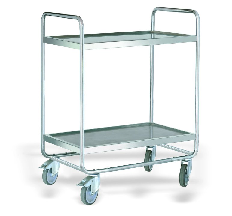 Carro de servicio desmontable de Acero Inoxidable de Niveles 2 - 900 x 500 mm
