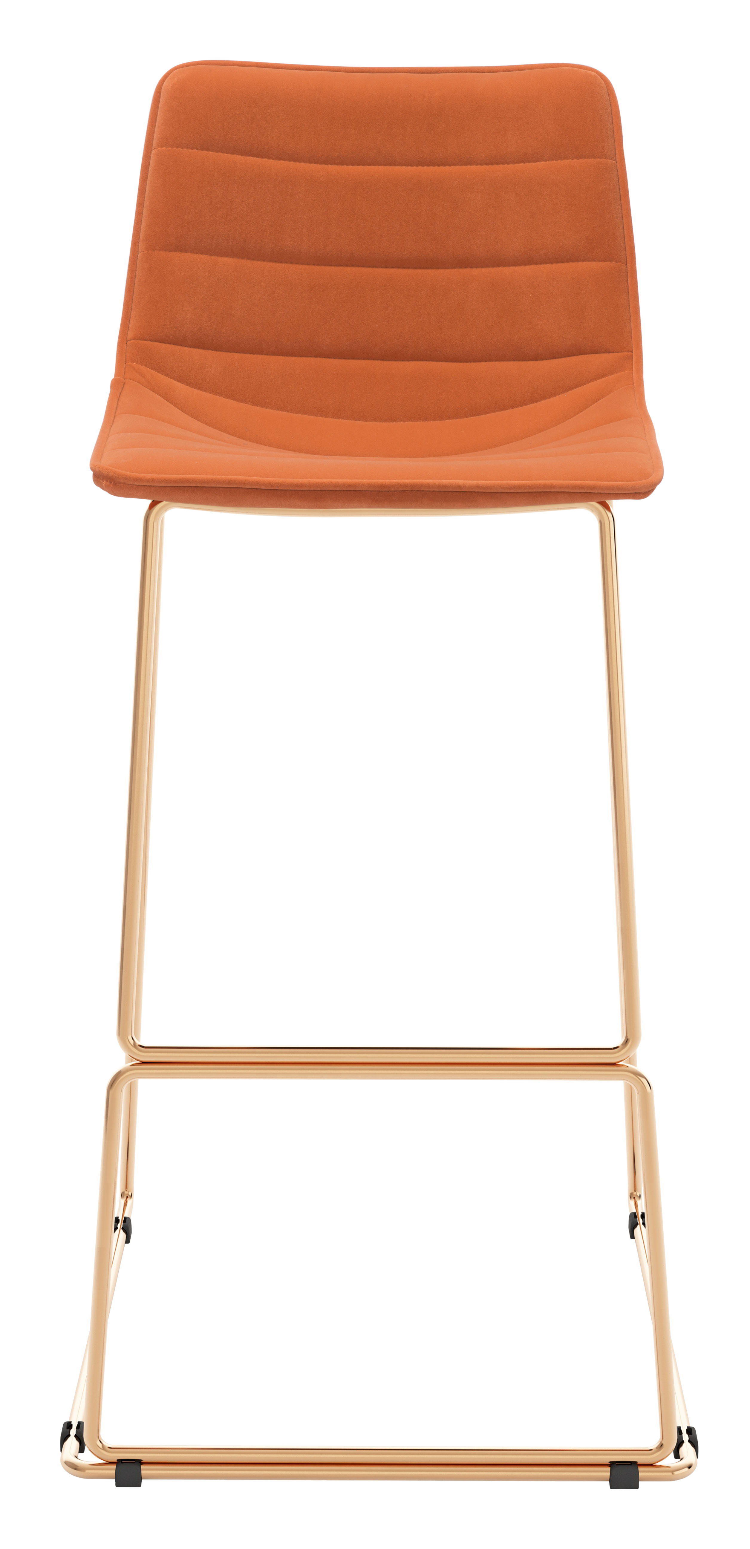 Adele Barstool (Set of 2) Orange & Gold product image