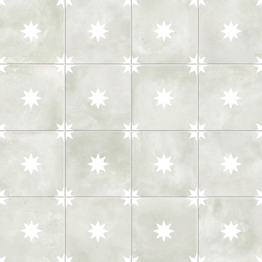 Starlight Sage 17-3/8 in. x 17-3/8 in. Porcelain Floor and Wall Tile