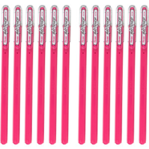 Hybrid Mattehop Gel Roller, Pink, 12 Pack