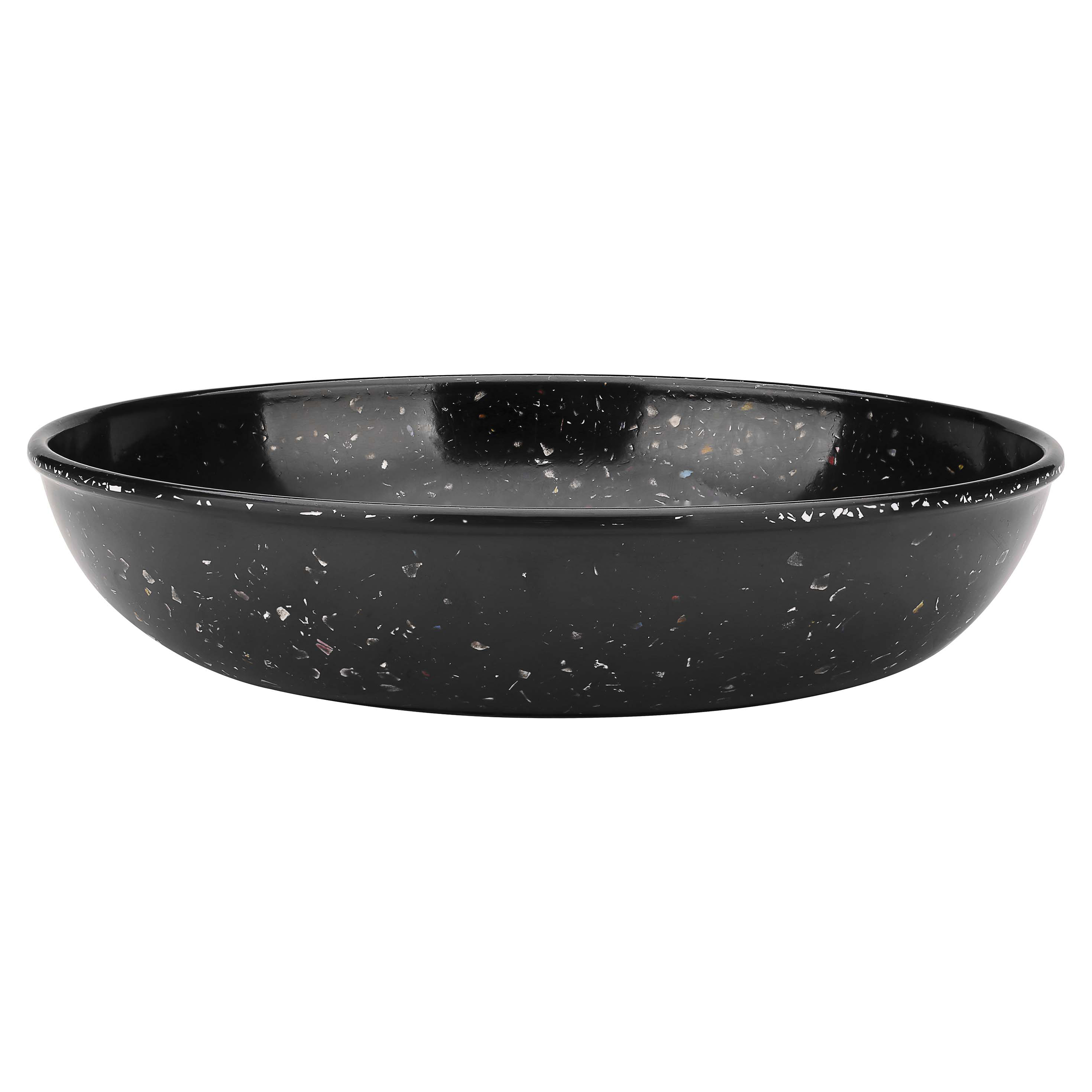 Confetti 35 ounce Pasta Bowl, Black, 6-piece set