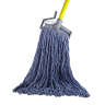 Hillyard, Starline, Blend Cut-End Wet Mop Head with 1.25" Headband, #20, Blue