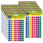 Teacher Created Resources&reg; Happy Faces Mini Stickers, 528 Per Pack, 12 Packs TCR1236-12