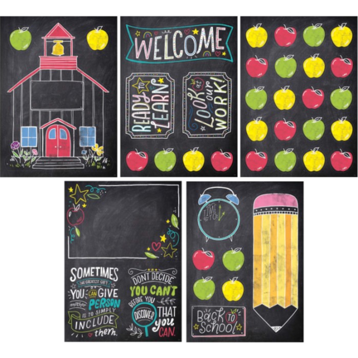 Chalk It Up! School Time Fun Bulletin Board Set
