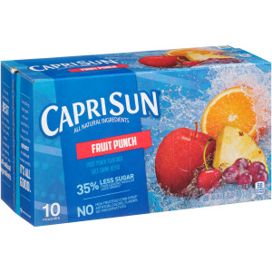 CAPRI SUN Juice Fruit Punch Pouch, 6 oz. Pouches (Pack of 40) image