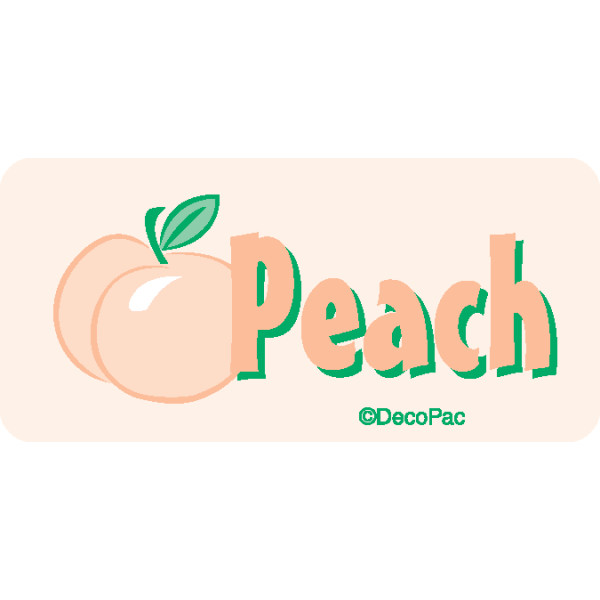 Peach Promotional Label