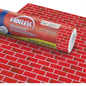 Bulletin Board Art Paper, Tu-Tone™ Brick, 48" x 50', 1 Roll