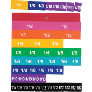 Soft Foam Magnetic Rainbow Fraction Tiles, Set of 51