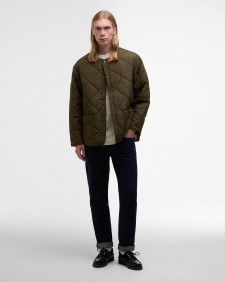 Barbour x Kaptain Sunshine Quilted Liner Khaki Brown