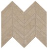 Bethany Falls Beige 12×13 Chevron Mosaic Mixed