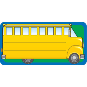 School Bus Nametags, 1-5/8" x 3-1/4" , Pack of 36