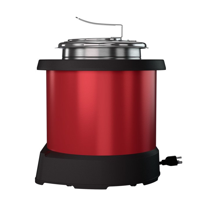 4-quart 120-volt countertop induction rethermalizer in red