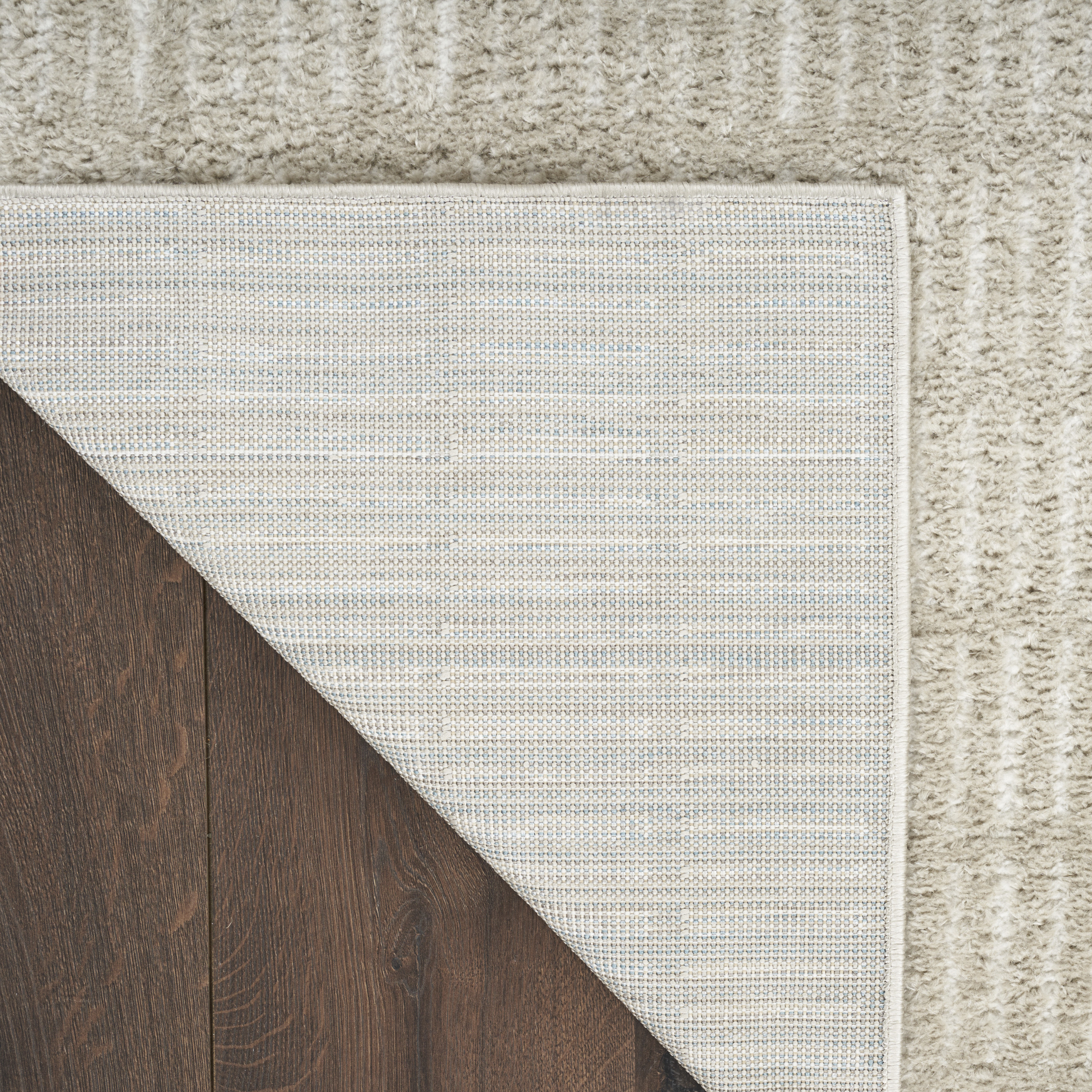 Nourison Modern Comfort 6'7" x 9' Grey Ivory Scandinavian Indoor Rug