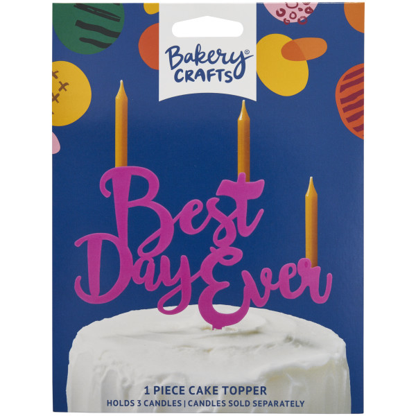 Best Day Ever Assortment Plastic Candle Holder