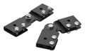 DCR Series Adjustable Butt-Splice Kit Steel Zinc Plated Finish Black