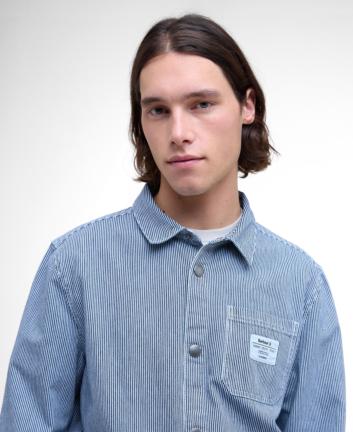 Overshirt Tindale con motivo a righe image number 3