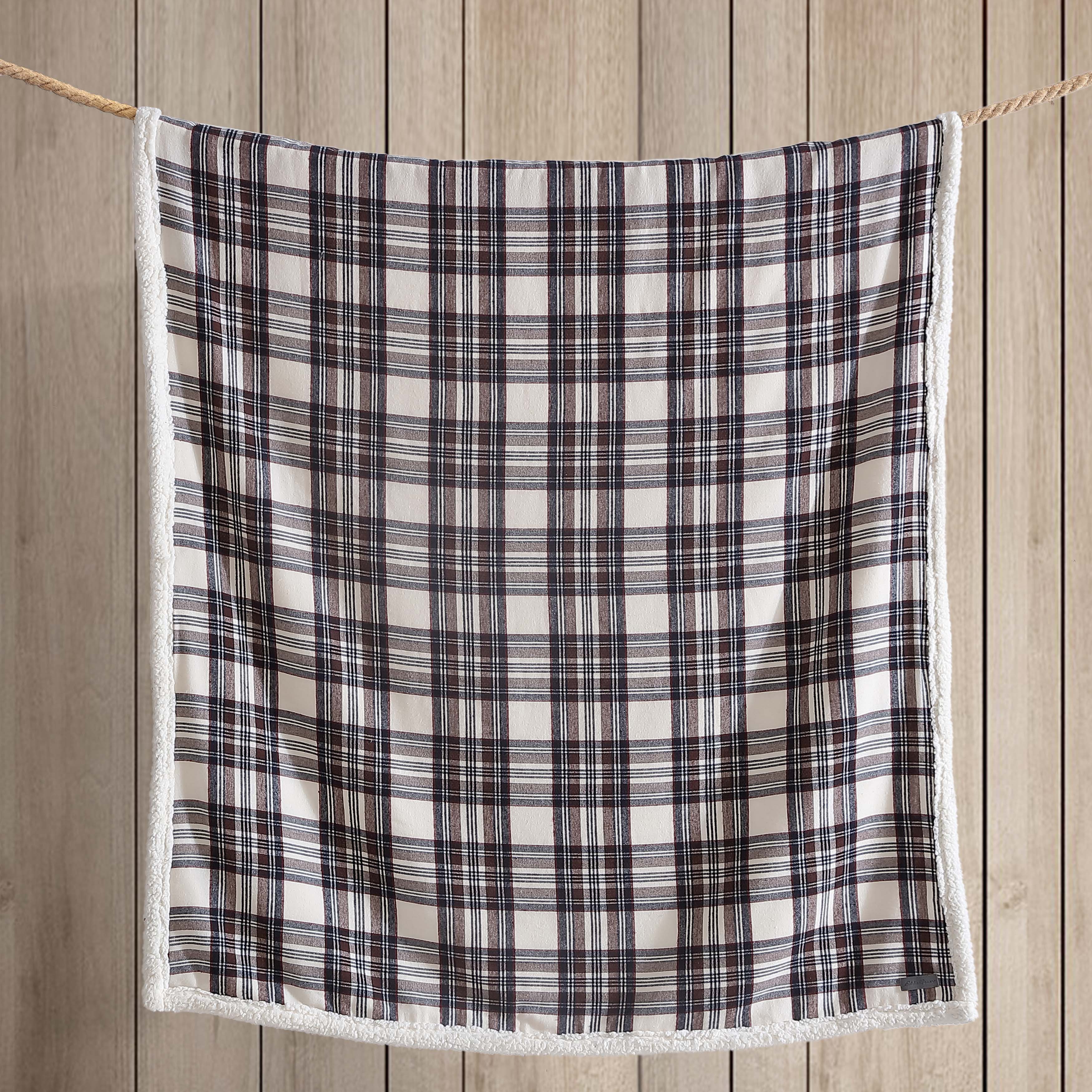 Eddie Bauer Plush-Fleece Throw Blanket