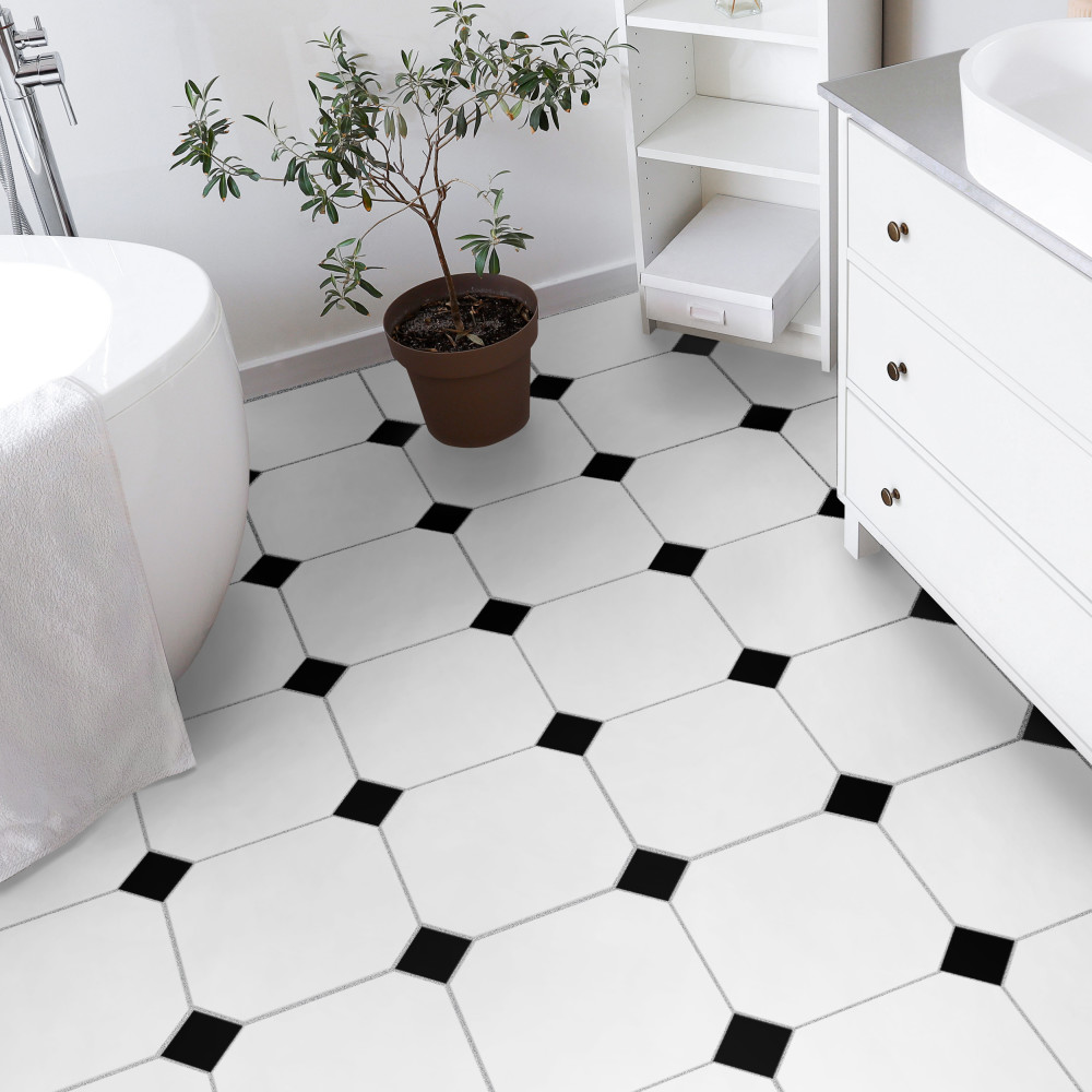 Monocolor Taco Nero 2-5/8 in. x 2-5/8 in. Ceramic Floor and Wall Tile