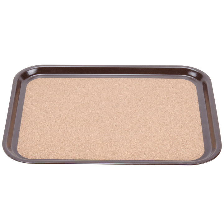 14 x 18-inch Cork-Lined Laminated Rectangular Serving Tray