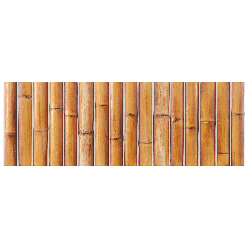Bamboo Haven Clay Brown 5-7/8 in. x 11-7/8 in. Ceramic Wall Tile