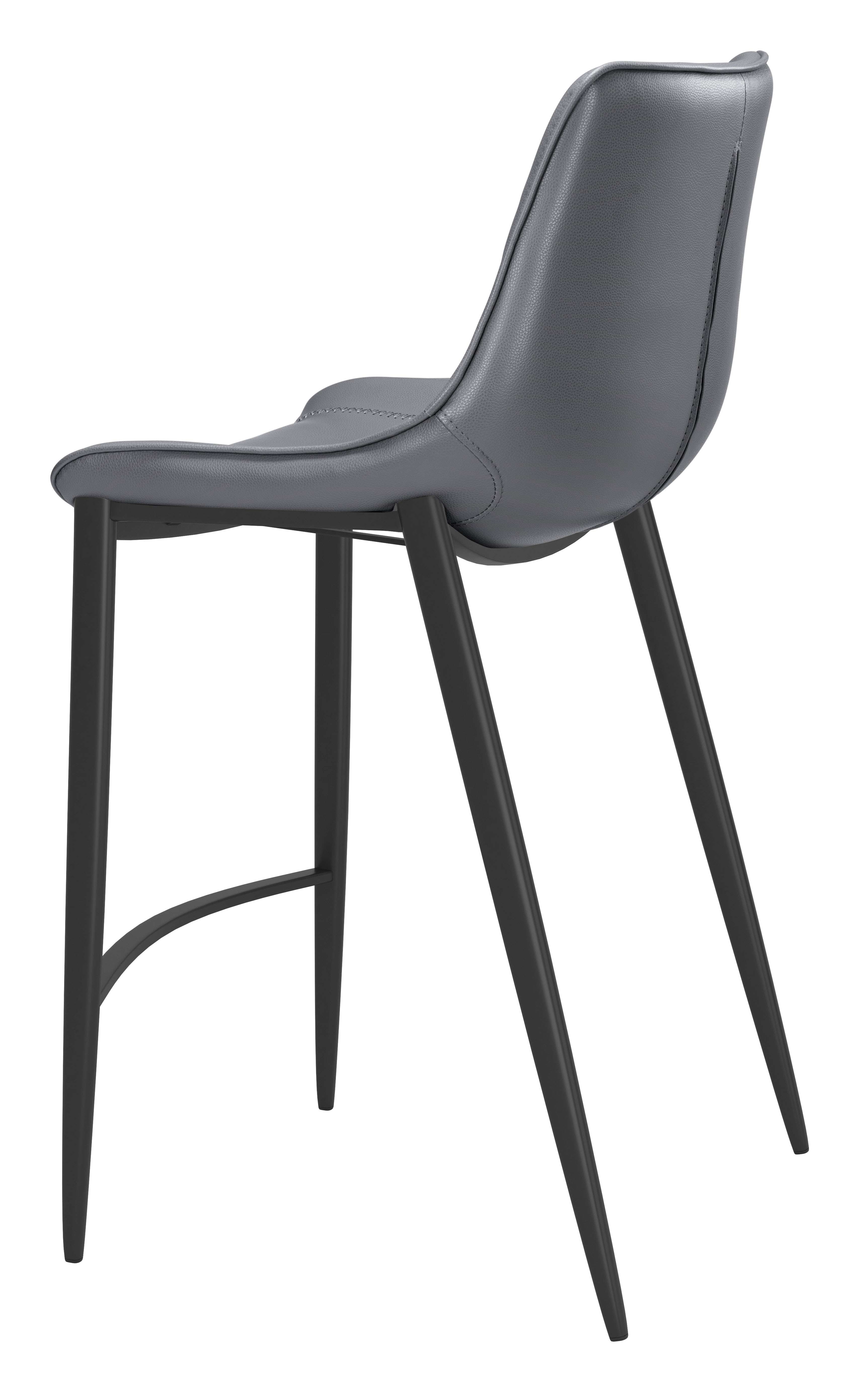 Magnus Counter Stool (Set of 2) Dark Gray & Black product image
