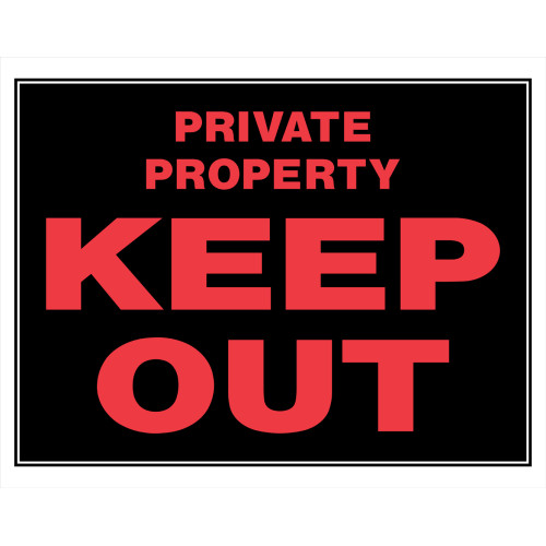 Keep Out Private Property Sign (15