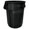 Rubbermaid Commercial, VENTED BRUTE, 44 gal, Resin, Black, Round, Receptacle