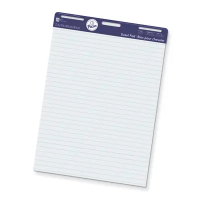 Pacon  Easel Pad, Non-Adhesive, White, 1 in ruled 27