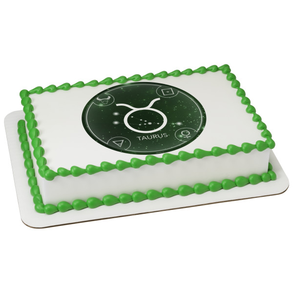Zodiac Taurus PhotoCake® Edible Image®