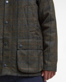 Bedale Check Wool Jacket Brown